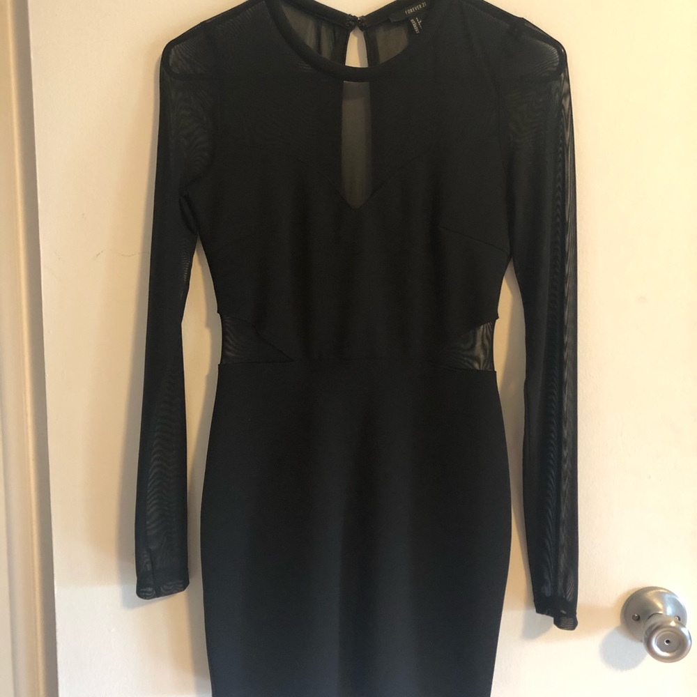 Long sleeve Black Dress